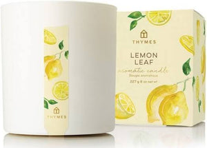 LEMON LEAF POURED CANDLE